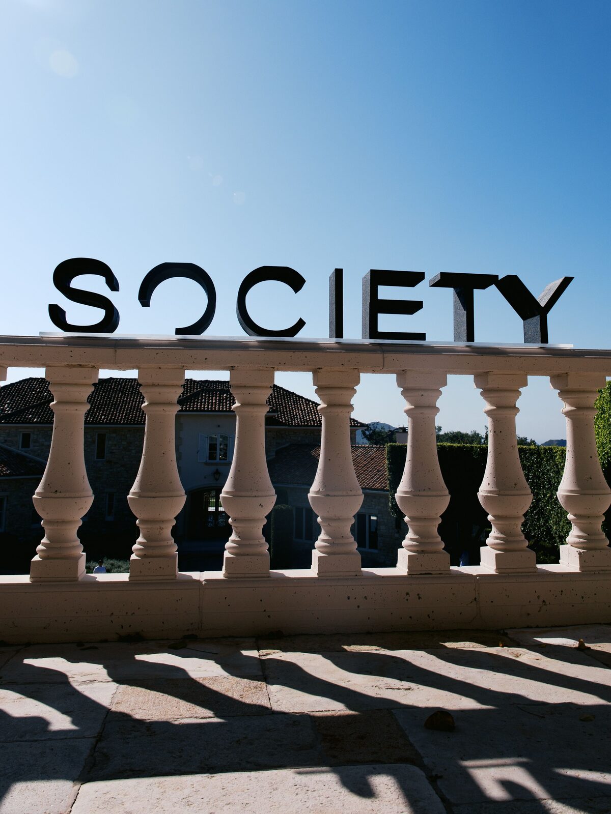 SOCIETY signage at The Hollywood Reporter Los Angeles Power Broker Awards &mdash; produced by The SOCIETY Group.